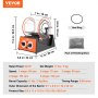 VEVOR Vaso pulidor de joyas, 11 lbs/5 kg de capacidad Mini máquina de vaso giratorio con temporizador de 0-60 minutos, acabado giratorio de joyería de 5 velocidades para pulido de superficies Pulido Piedras preciosas Joyas Monedas
