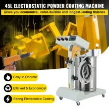 VEVOR 40W 50L Máquina de recubrimiento en polvo electrostático con pintura de pistola Pistola para Pinta pulverizadora 550g WX-101
