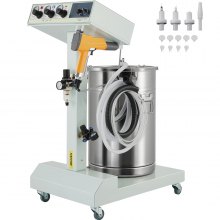 VEVOR 40W 50L Máquina de recubrimiento en polvo electrostático con pintura de pistola Pistola para Pinta pulverizadora 550g WX-101