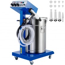 VEVOR Máquina de Recubrimiento en Polvo Pistola para Pintar con Pistola Electrostática 45L