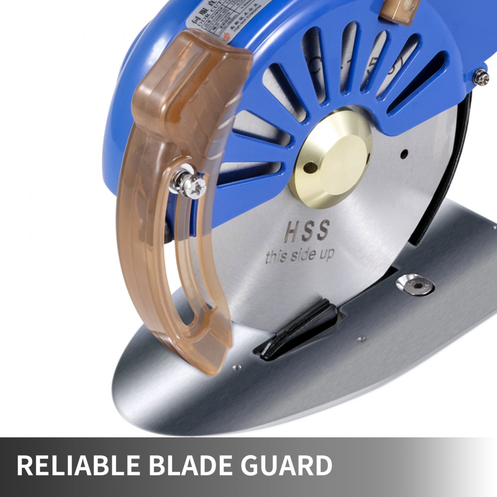 Cortador de tela VEVOR Cortador de tela rotativo de 100 mm Altura de corte de 27 mm Cortador rotativo eléctrico inalámbrico Motor de cobre con tijeras eléctricas de velocidad ajustable de bajo ruido para cortar tela y algodón