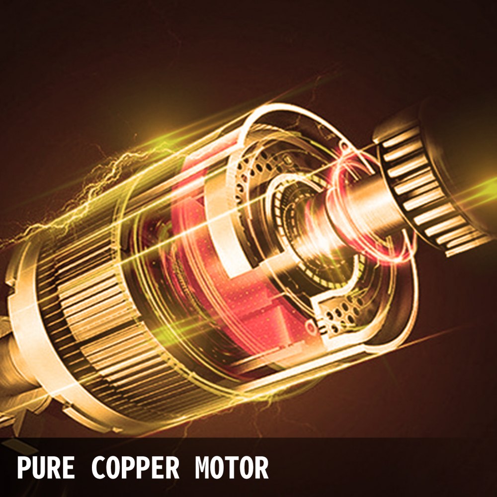 Motor de cobre puro en cuchillo shawarma inalámbrico VEVOR.