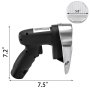 Cuchillo para shawarma inalámbrico VEVOR con 7,2&quot; de alto y 7,5&quot; de largo, hoja de 5&quot; de cerca.