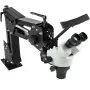 Microscopio VEVOR con microincrustaciones, brazo ajustable y oculares duales.