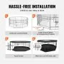 Parque para perros VEVOR, corral de ejercicios plegable de metal de 8 paneles con cubierta superior y almohadilla inferior, jaula para cachorros con valla de 61 cm de alto, corral para mascotas pequeñas y medianas, para interior y exterior, ideal para acampar y patio.