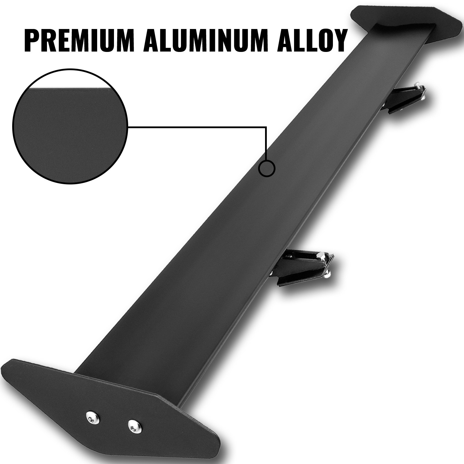 Alerón de ala GT Universal VEVOR, alerón trasero de aluminio ligero de 43,3 pulgadas, escotilla de una sola cubierta ajustable JG125