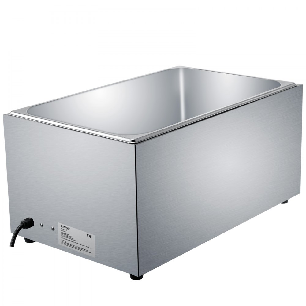 VEVOR Calentador de Comida Calentador Bufé 25,8 L Servidor de Bufé 1200 W de Acero Inoxidable 30-110℃