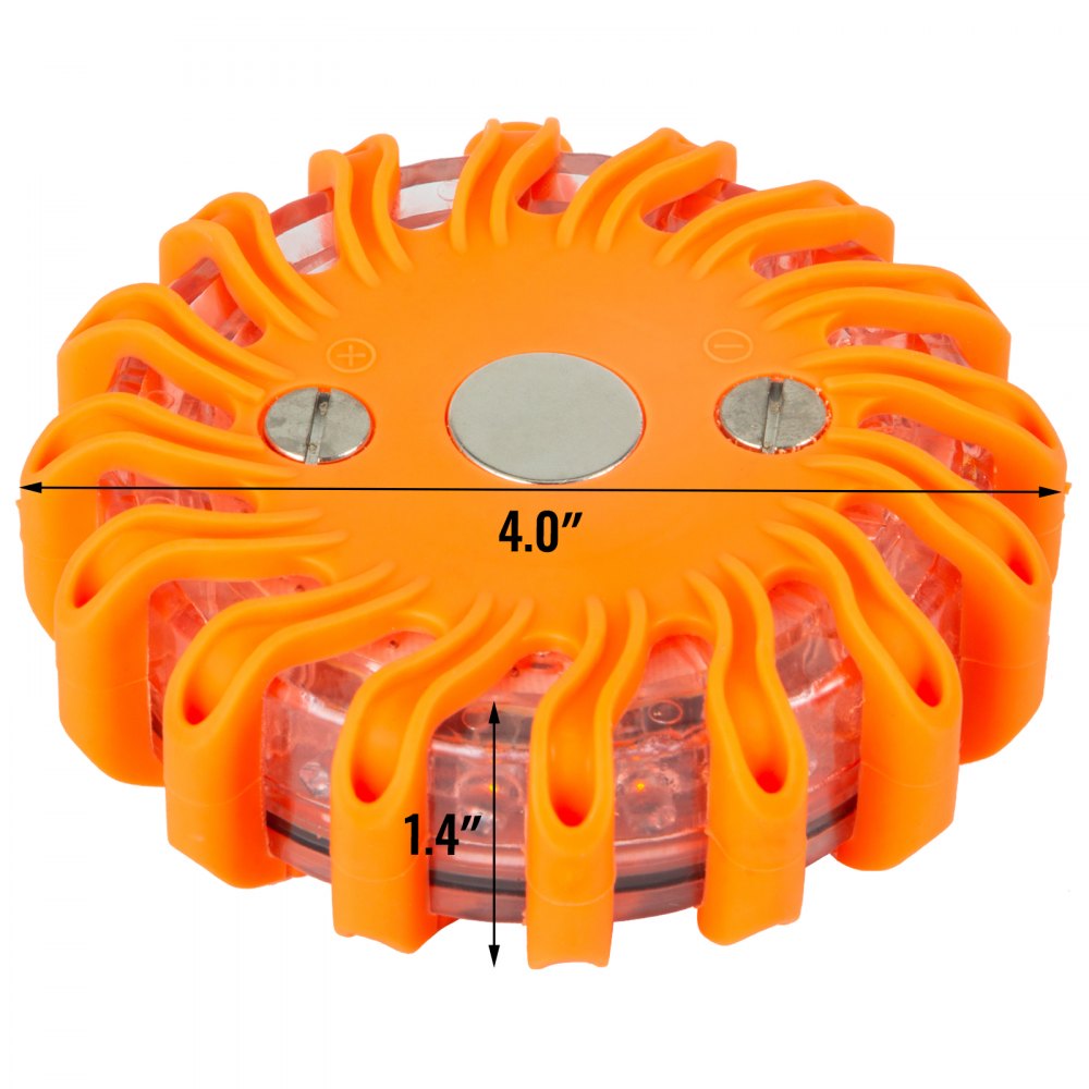 VEVOR 6PCS Recargable LED Disco Carretera Bengalas Luz Estroboscópica de Emergencia