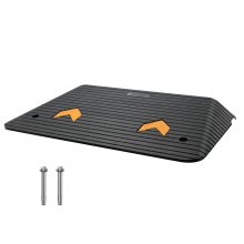 VEVOR Rampa de umbral de goma mejorada, rampa de puerta de elevación de 3.5 in con 1 canal, rampa de coche de goma natural con superficie texturizada antideslizante, rampa de bordillo de capacidad de carga de 33069 libras para silla de ruedas y scooter