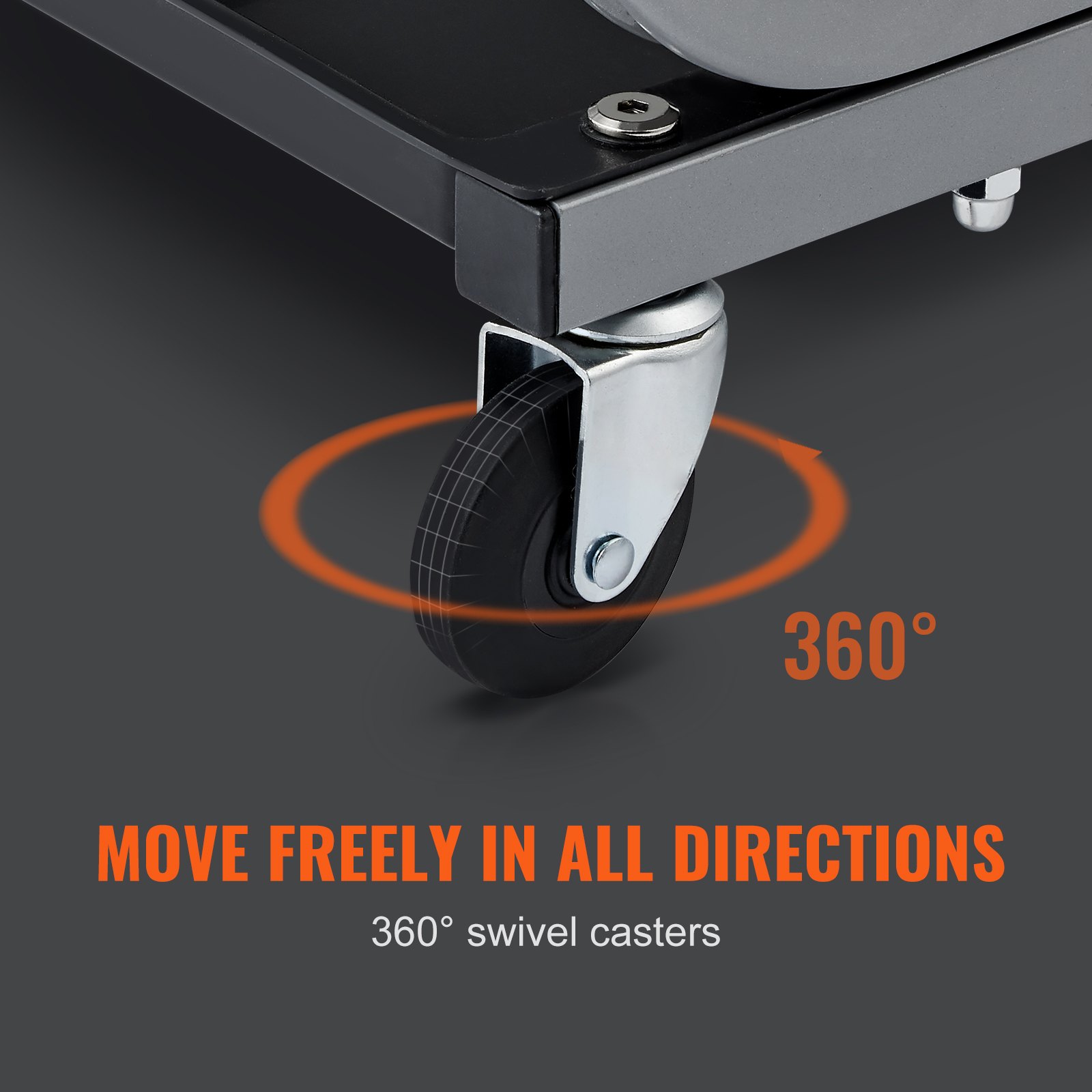 VEVOR Mechanics Garaje Taburete 250 LBS Mechanic Creeper Asiento debajo de la bandeja de herramientas del automóvil