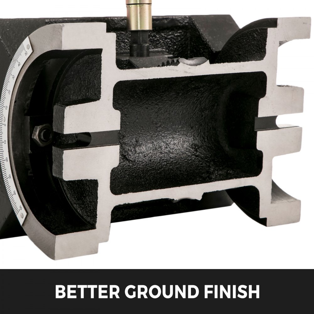 Mesa de fresado inclinable VEVOR de 7 x 5 pulgadas, fresadora con ángulo de inclinación ajustable de 0 a 90°, placa angular giratoria con 3 ranuras en T y manivela ajustable, fresadora inclinable de alta resistencia para rectificado.