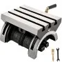 Mesa de fresado inclinable VEVOR Fresadora de ángulo inclinable de 7x5 pulgadas 0-90 ° Placa de ángulo giratorio ajustable con 3 ranuras en T y manivela ajustable Fresadora inclinable de alta resistencia para rectificado