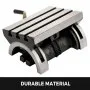 Mesa de fresado inclinable VEVOR Fresadora de ángulo inclinable de 7x5 pulgadas 0-90 ° Placa de ángulo giratorio ajustable con 3 ranuras en T y manivela ajustable Fresadora inclinable de alta resistencia para rectificado