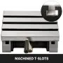 Mesa de fresado inclinable VEVOR Fresadora de ángulo inclinable de 7x5 pulgadas 0-90 ° Placa de ángulo giratorio ajustable con 3 ranuras en T y manivela ajustable Fresadora inclinable de alta resistencia para rectificado