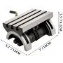 Mesa de fresado inclinable VEVOR de 7 x 5 pulgadas, fresadora de ángulo inclinable, placa de ángulo giratorio ajustable de 0 a 45° con 3 ranuras en T y manivela ajustable, fresadora inclinable de alta resistencia para rectificado.