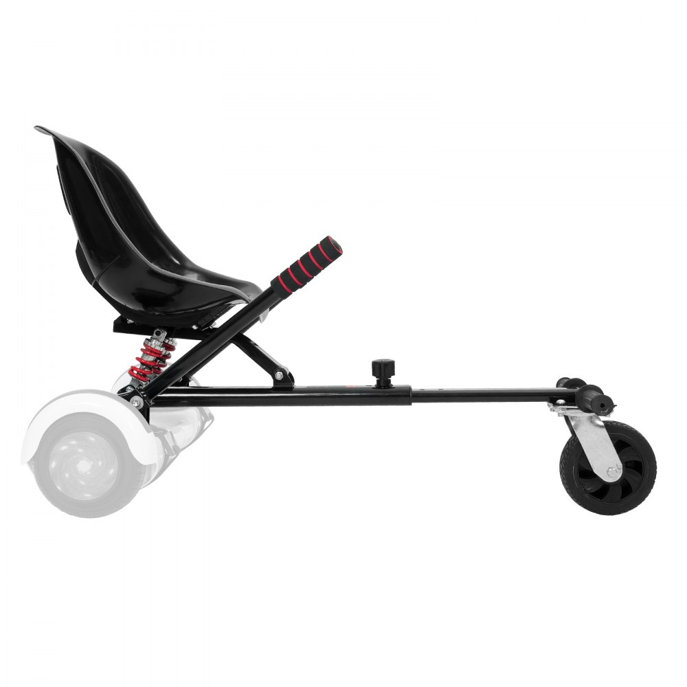 Accesorio de asiento para aeropatín VEVOR, para aeropatín de 6,5", 8", 8,5" y 10", sistema de doble amortiguación, control de agarre, longitud ajustable, capacidad de carga de 122 kg, accesorio para cochecito de aeropatín, para niños y adultos.