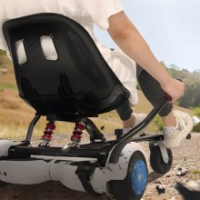 VEVOR - Accesorio para asiento de patineta eléctrica de 6,5", 8", 8,5" y 10", sistema de absorción de impactos dual, control de agarre, longitud ajustable, capacidad de carga de 270 libras, accesorio para patineta eléctrica, para niños y adultos
