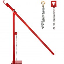 VEVOR Juego de cadena de poste en T, extractor de cadena de 15 3/4 pulgadas, juego de cadena en T con juego de cadena de 42 pulgadas de largo y gargantilla y cadena de poste en T, extractor de estaca en T para poste redondo de valla, postes de señalización y tocón de árbol