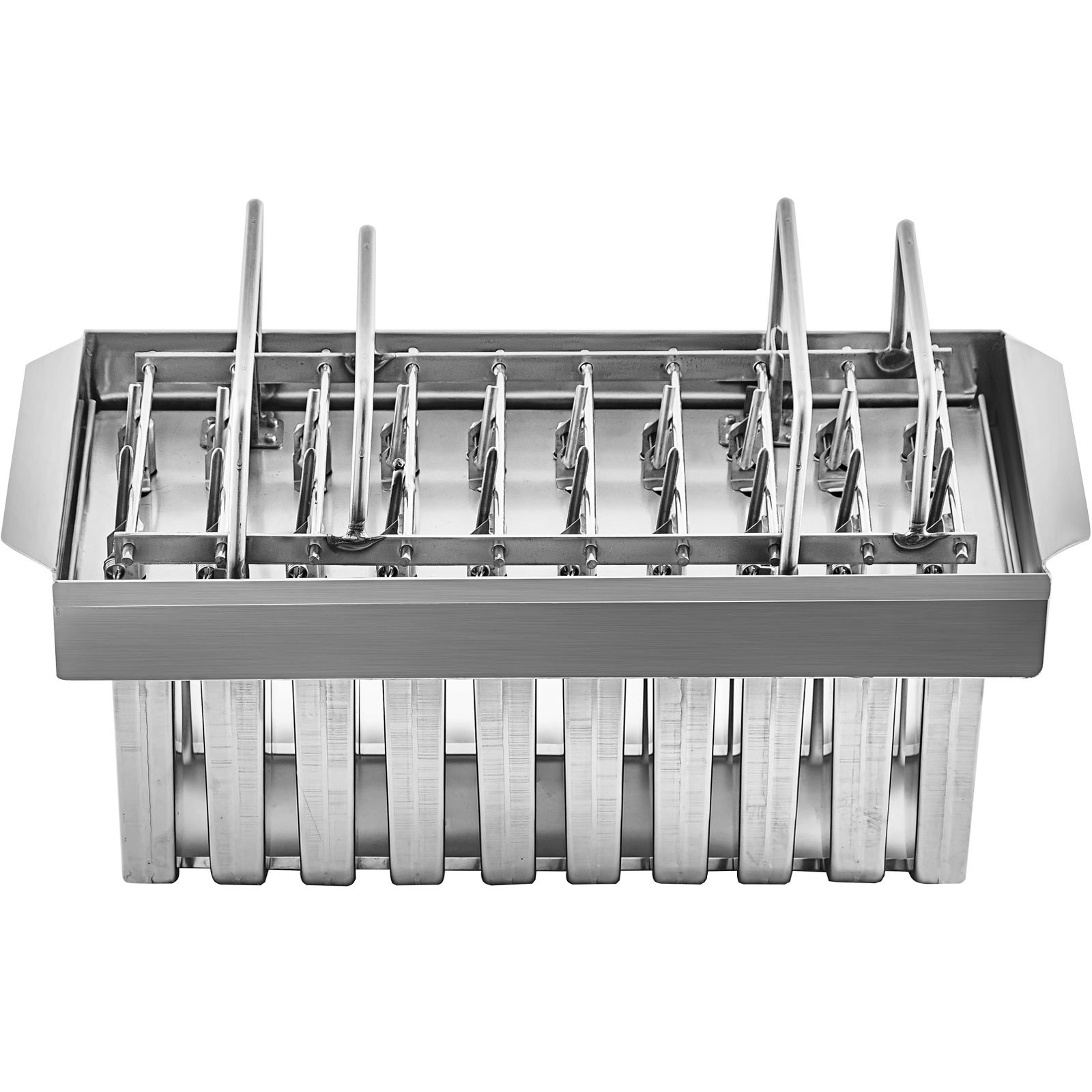 VEVOR Modelos de helados de acero inoxidable 20 piezas, modelos de paletas de acero inoxidable de 98 ml de capacidad cada uno, modelos de paletas heladas de acero inoxidable con 100 palitos de paletas Modelos de paletas de metal con cepillo de limpieza
