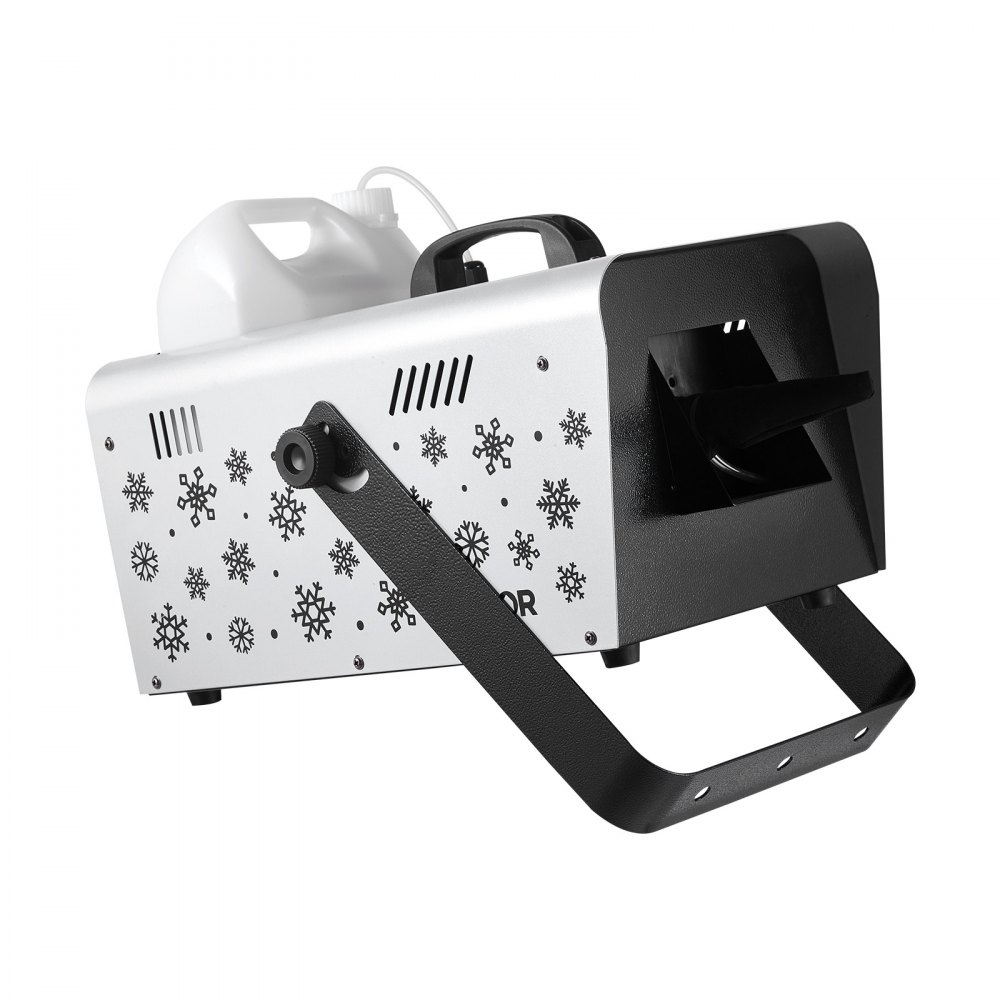 Máquina de nieve VEVOR, 1500 W, portátil o colgante, con control remoto inalámbrico, máquina de nieve portátil, generador de copos de nieve de alto rendimiento con tanque de 5 L para efectos de escenario en fiestas navideñas y bodas.