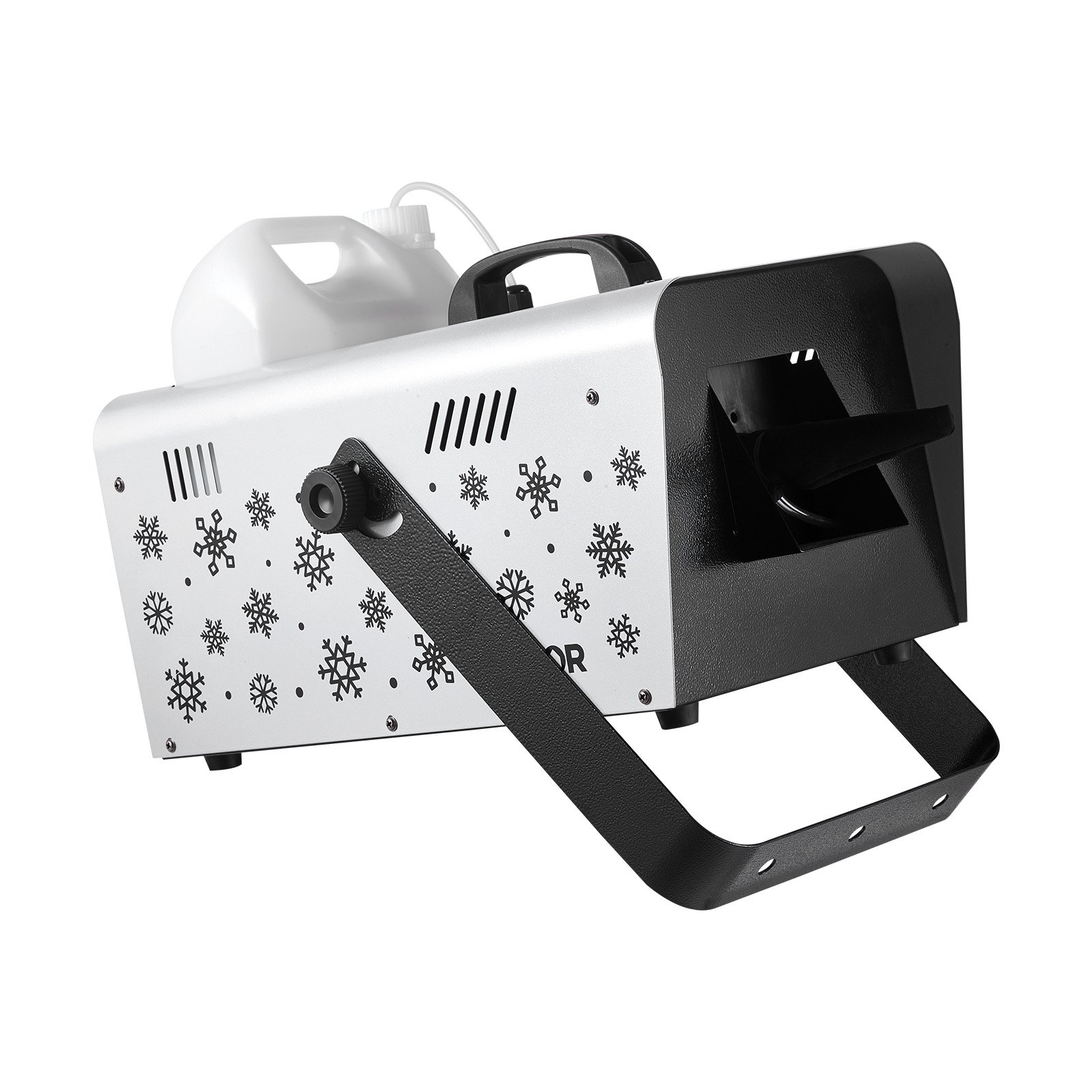 Máquina de nieve VEVOR, 1500 W, portátil o colgante, con control remoto inalámbrico, máquina de nieve portátil, generador de copos de nieve de alto rendimiento con tanque de 5 L para efectos de escenario en fiestas navideñas y bodas.