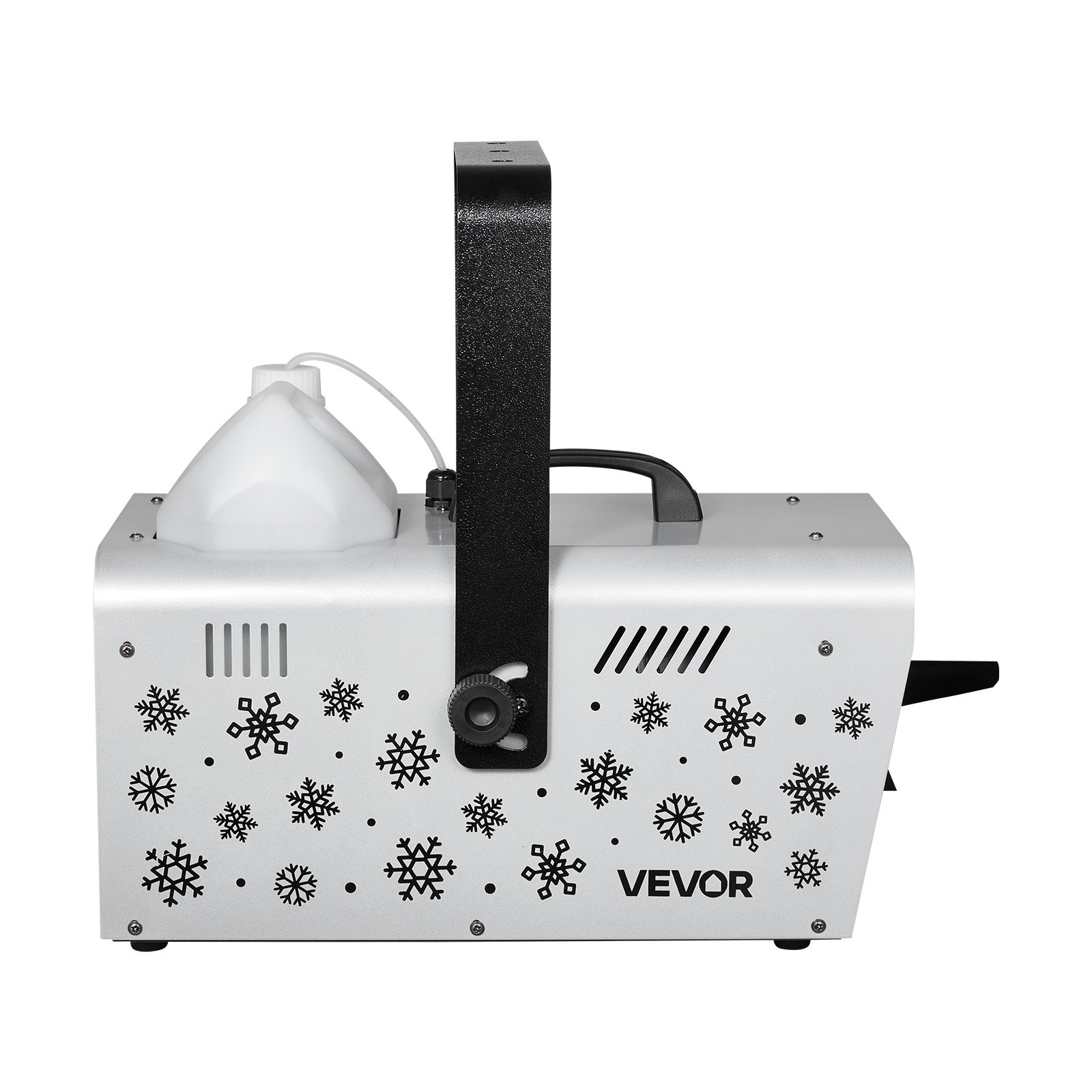 Máquina de nieve VEVOR, 1500 W, portátil o colgante, con control remoto inalámbrico, máquina de nieve portátil, generador de copos de nieve de alto rendimiento con tanque de 5 L para efectos de escenario en fiestas navideñas y bodas.