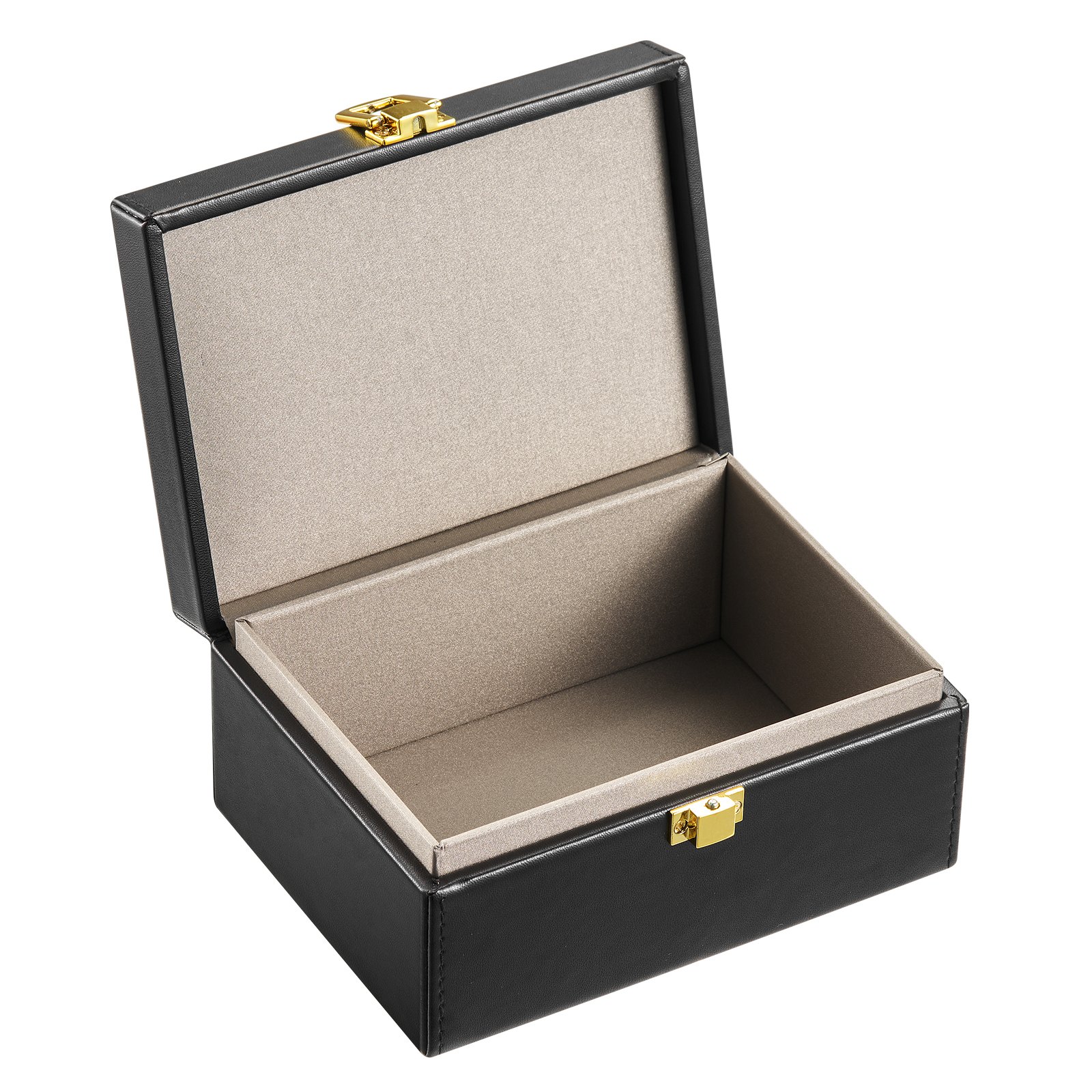 VEVOR Faraday Box, funda de cuero sintético con bloqueo de señal, protector de llavero sin llave para WiFi, RFID, GPS, Bluetooth y 5G, caja antirrobo y antipiratería, color negro (15,9 x 11,4 x 7,4 cm)