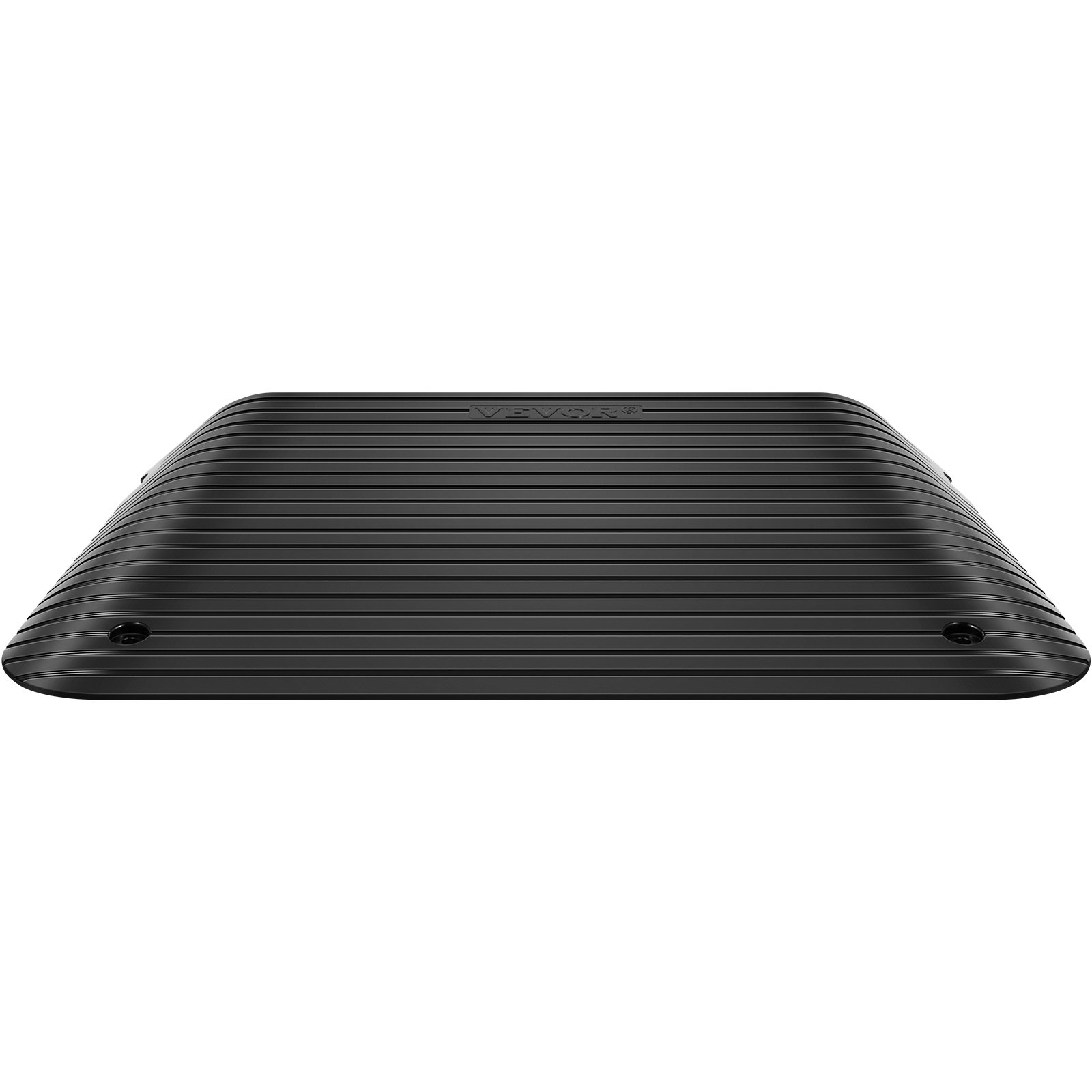 Rampa de umbral de goma VEVOR, rampa de entrada de 4 pulgadas, 1 paquete con canal de goma reciclada con capacidad de carga de 3300 libras, superficie antideslizante con accesorios completos para silla de ruedas y scooter