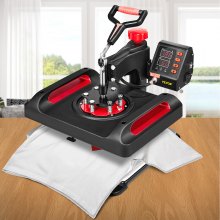 VEVOR Prensa de Calor Prensa Térmica Máquina de Sublimación 11 en 1 800 W Máquina de Prensado en Caliente 38x30cm