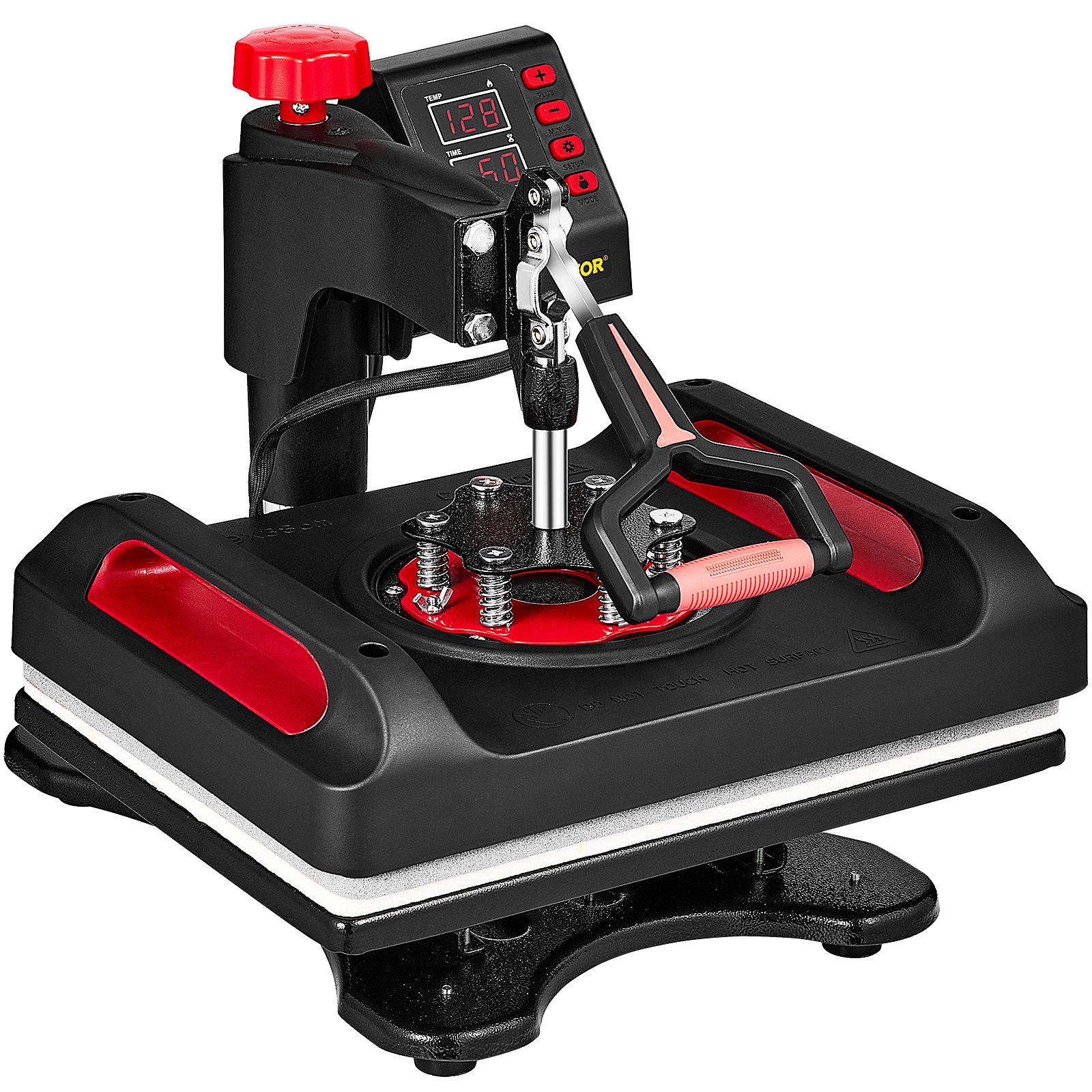 VEVOR Prensa de calor 11 en 1, 12 x 15 pulgadas, impresora multifuncional tipo concha, máquina de transferencia de prensa de calor digital de doble tubo, máquina de sublimación abatible para camisetas, sombreros, tazas, platos, bolígrafos, zapatos, color negro