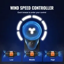 VEVOR - Ventilador de conducto en línea de 4 pulgadas, kit de ventilador de escape HVAC, control de velocidad variable de CA