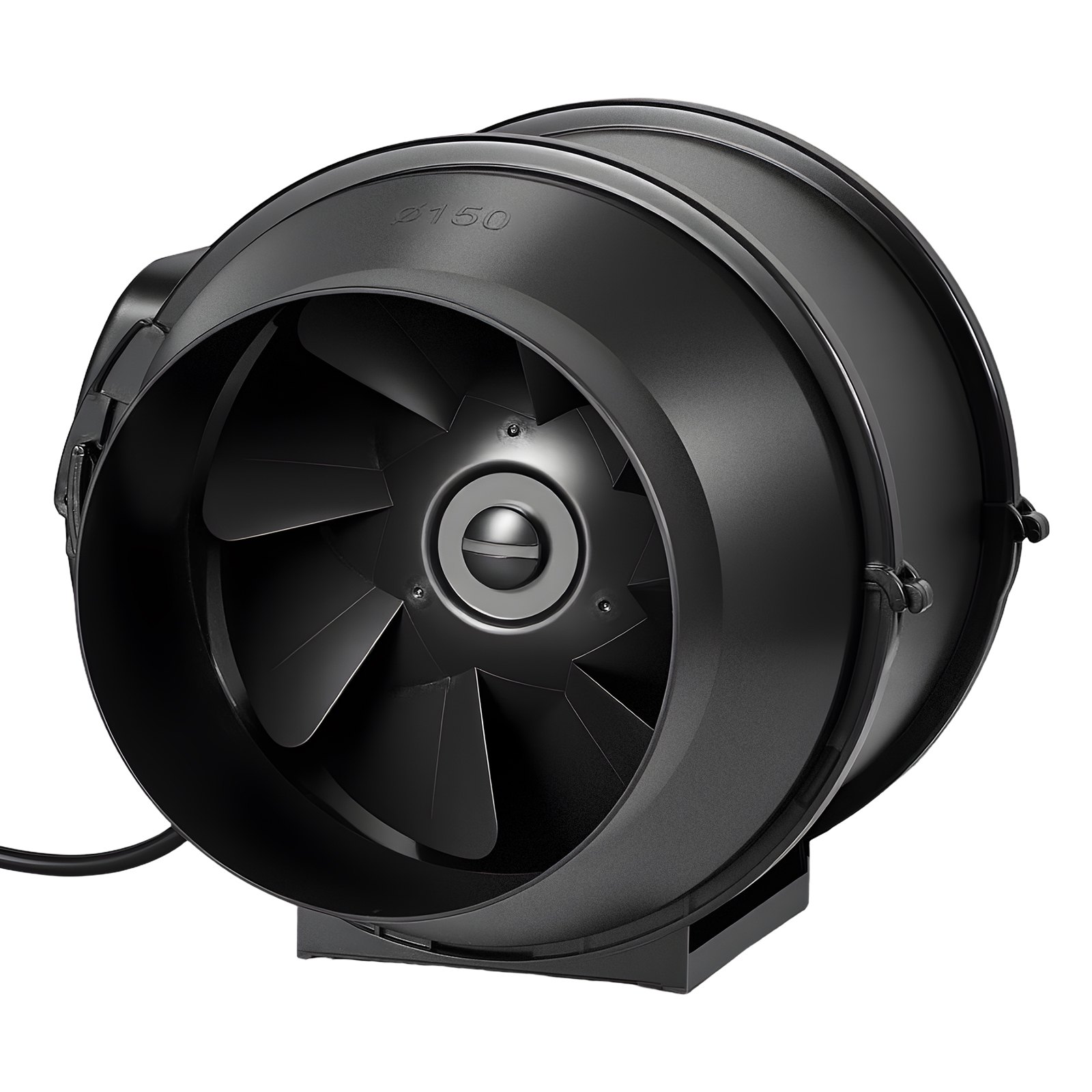 Ventilador de conducto en línea VEVOR, extractor silencioso de 15 cm, potente motor de CA de 380 CFM, para refrigeración, alto flujo de aire, ideal para tiendas de cultivo en interiores, sótanos e hidroponía.