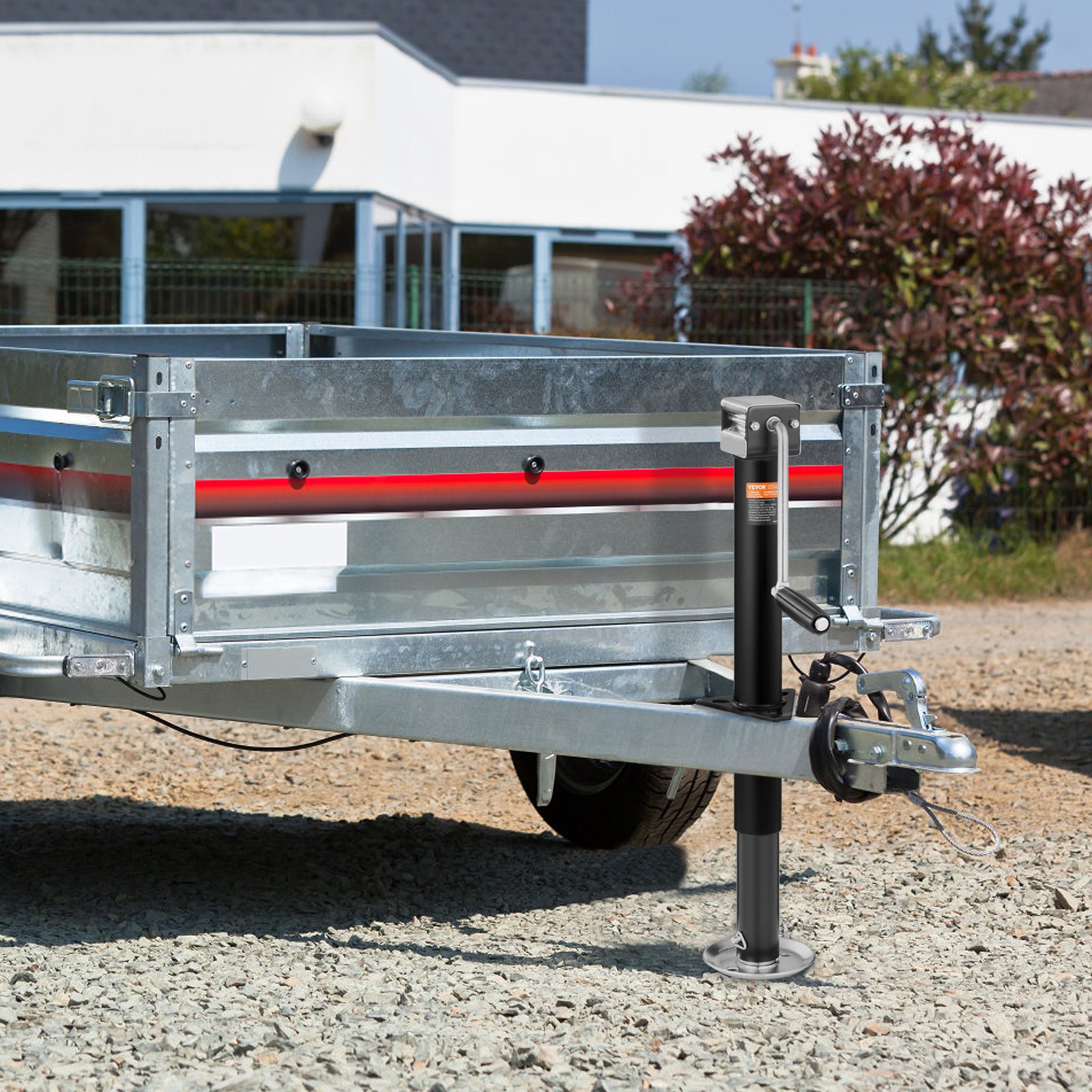 VEVOR Gato de remolque, gato de lengüeta de remolque con marco en A, capacidad de peso de 5000 lb, soporte de gato de remolque con asa para levantar remolques de RV, remolques de caballos, remolques utilitarios, remolques de yates