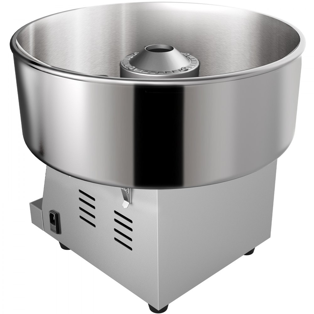 VEVOR Commercial Cotton Candy Machine Sugar Floss Maker 19.7 '' Tazón 1050W Plata
