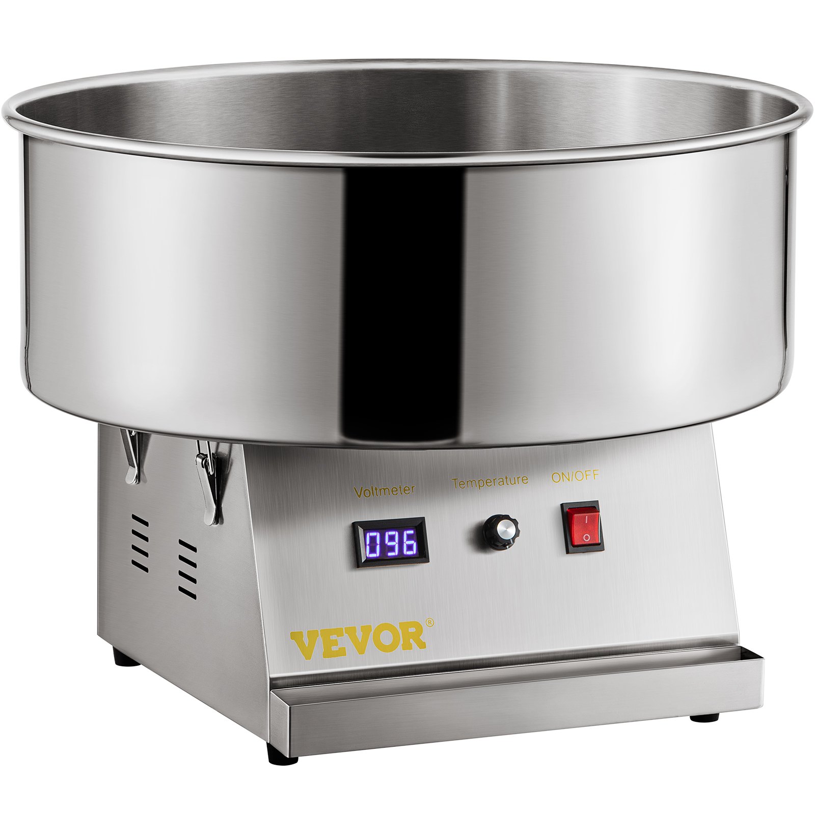 VEVOR Commercial Cotton Candy Machine Sugar Floss Maker 19.7 '' Tazón 1050W Plata