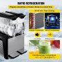 VEVOR 20L Máquina de granizados Maquina para frappe Tazón Doble Máquina de Bebidas Congeladas 900W Uso Comercial