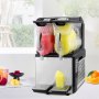 Máquina de granizados VEVOR de 110 V, 20 L, doble recipiente, para preparar margaritas, 900 W, limpieza automática, modos día y noche, para supermercados, cafeterías, restaurantes y bares. Uso comercial.