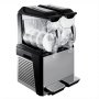 Máquina de granizados VEVOR de 110 V, 20 L, doble recipiente, para preparar margaritas, 900 W, limpieza automática, modos día y noche, para supermercados, cafeterías, restaurantes y bares. Uso comercial.