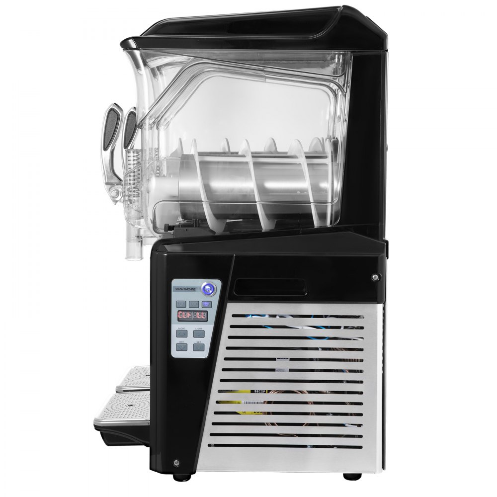 Máquina de granizados VEVOR de 30 l para el hogar, granizadora comercial de 1250 W, granizadora para bebidas congeladas con limpieza automática, granizadora para supermercados, cafeterías y restaurantes.