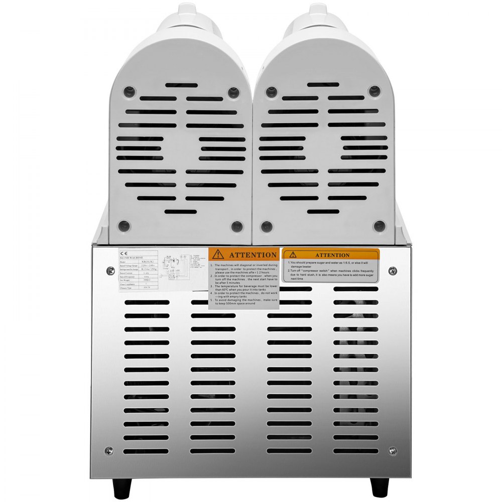 VEVOR Máquina de granizados Maquina para frappe Máquina de aguanieve daiquiri comercial máquina de bebidas congeladas de 3 L x 2