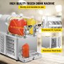 VEVOR Máquina de granizados Maquina para frappe Máquina de aguanieve daiquiri comercial máquina de bebidas congeladas de 3 L x 2