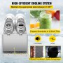 VEVOR Máquina de granizados Maquina para frappe Máquina de aguanieve daiquiri comercial máquina de bebidas congeladas de 3 L x 2