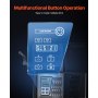 Panel de control para máquina de granizados comercial VEVOR con botones y pantalla de visualización.