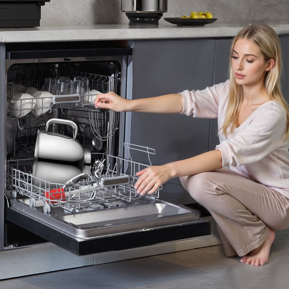 Batidora de pie de 4,4 QT+5,3 QT, batidora de masa eléctrica de 450 W, 10 + P velocidades, batidora de alimentos