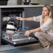 Batidora de pie de 4,4 QT+5,3 QT, batidora de masa eléctrica de 450 W, 10 + P velocidades, batidora de alimentos