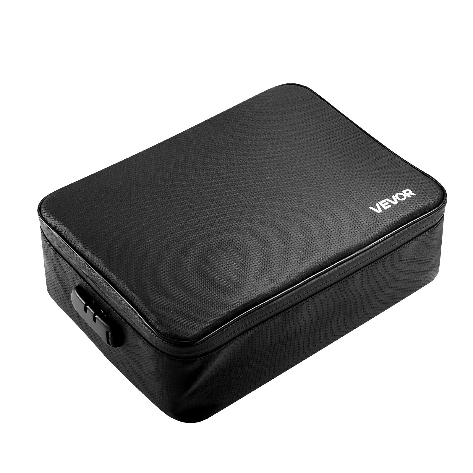 VEVOR Caja ignífuga para documentos, resistente al agua y al fuego, con aislamiento térmico de 1832 °F y cerradura, organizador portátil multicapa para documentos de viaje, para el hogar, la oficina, pasaportes, documentos importantes y archivos.
