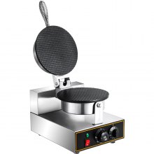 VEVOR Gofreras Eléctricas Gofrera Comercial 1000W Gofrera Rectangular Comercial 110V Màquina para Hacer Gofres 32x25x53 cm Calefacción Eficiente