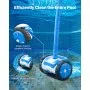 Limpiafondos automático de piscina VEVOR con succión lateral y 2 ruedas, para piscinas enterradas y elevadas de hasta 6 x 12 m.