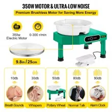 VEVOR Torno Alfarero Pottery Wheel 9.8 Lcd Touch Screen Pottery Wheel Forming Machine 350W Electric Diy Clay Sculpting Tools