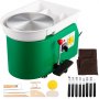 VEVOR Torno Alfarero Rueda de Alfarería 28cm Máquina Formadora de Cerámica 350W Rueda de Alfarería Eléctrica con Pies Ajustables Palanca Pedal